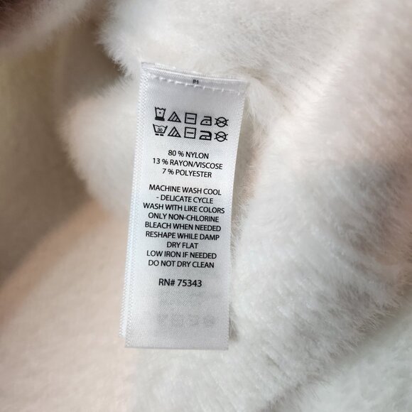 Bailey 44 Revolve Crew Neck Long Sleeve Sweater White Size XS Cropped Fuzzy - Picture 8 of 14